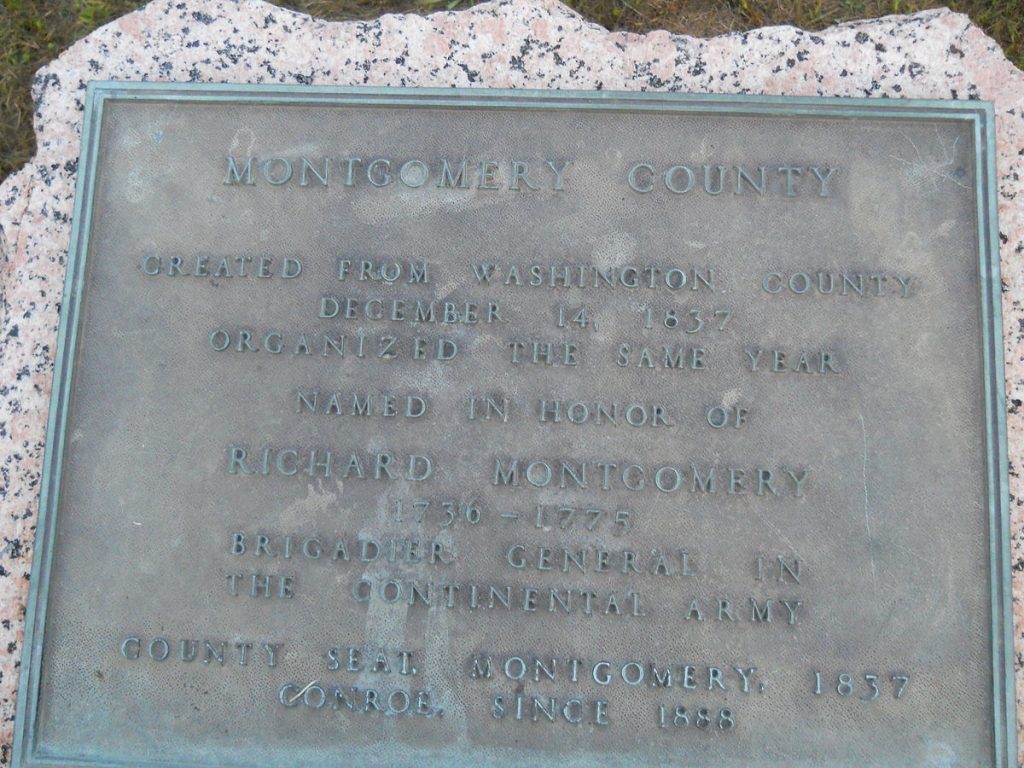 Montgomery County Historical Marker
