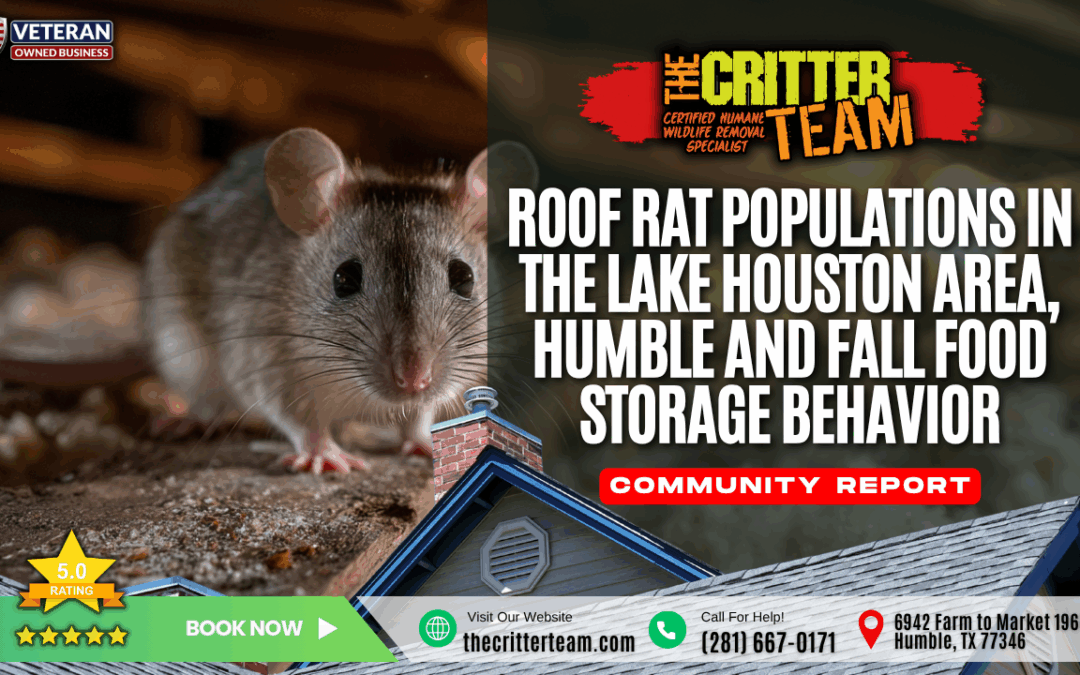 Roof Rat Populations in the Lake Houston Area, Humble and Fall Food Storage Behavior
